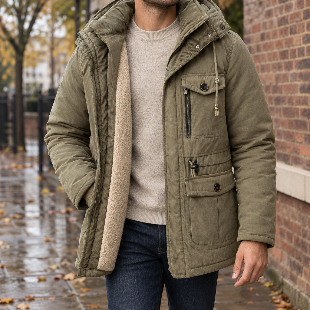 Philip Hooded Jacket - Khaki