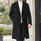 Austin Cashmere Overcoat - Black
