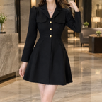 Emily Tailored Blazer Dress - Black