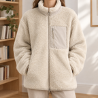 Serena Teddy Jacket - Beige