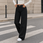 Ysabel Wide Leg Pants - Black