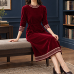 Caitlin Tie Waist Dress - Red