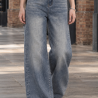 Simone High Wide Leg Jeans - Lead Product Detail