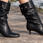 Squarcione Slouch Boots - Lead Product Detail