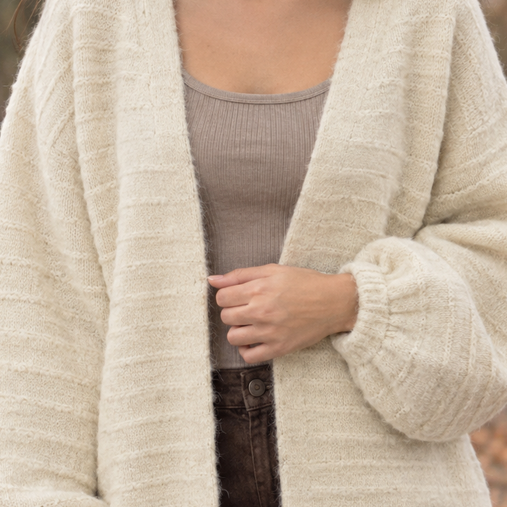 Lorelai Balloon Sleeve Cardigan - Lead Product Detail