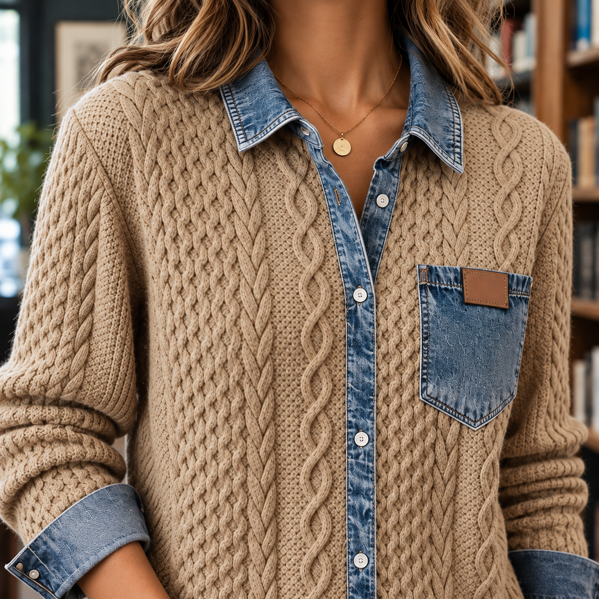 Amelie Cable Knit Cardigan - Lead Product Detail