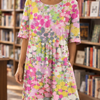 Michelle Gathered Waist Dress - Lead Product Detail