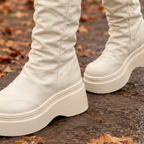 Dalmasso Lace Cuff Boots - Lead Product Detail