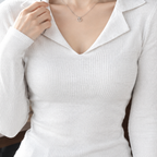 Marlene Polo Collar Top - Lead Product Detail