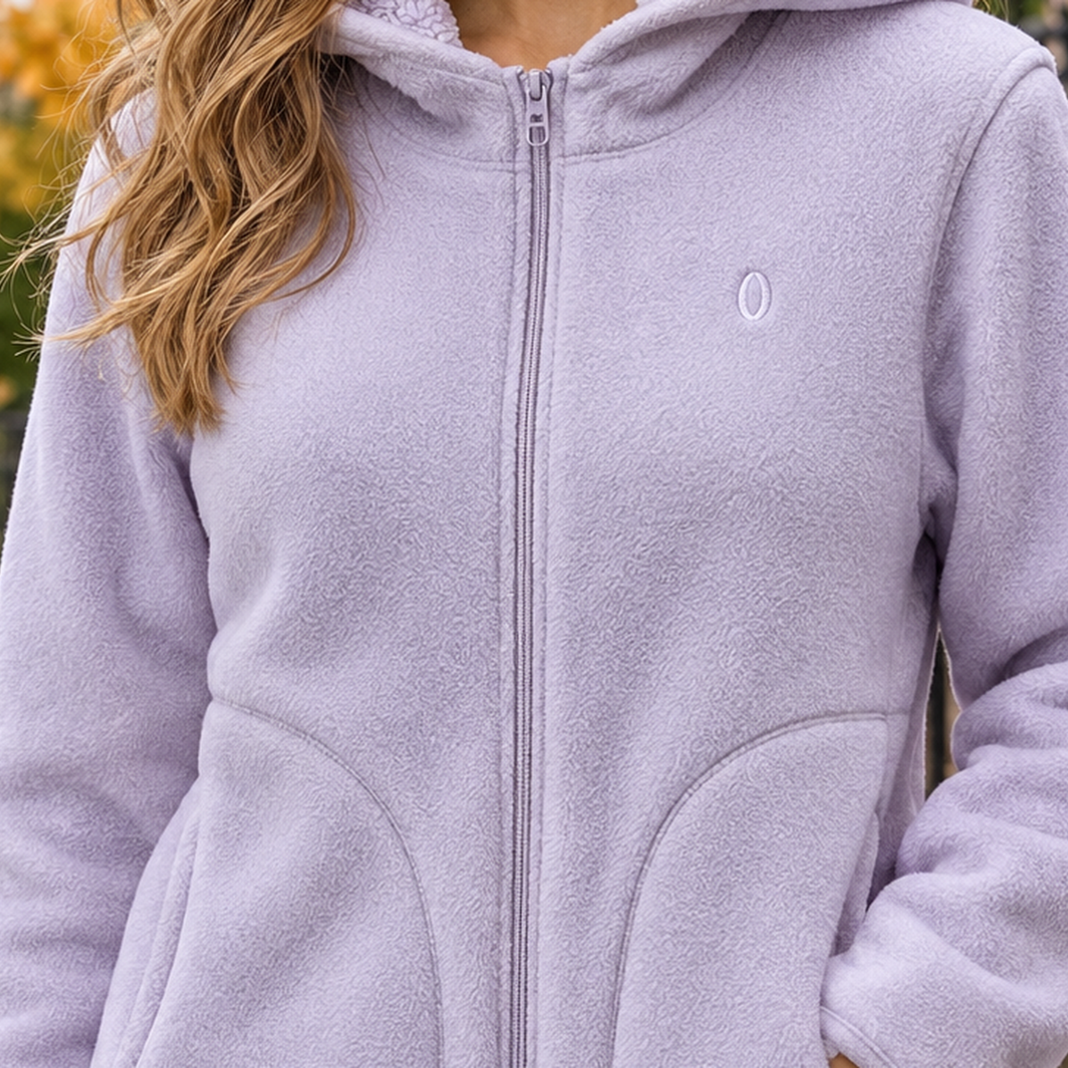 Alexia Hooded Fleece Jacket - Lead Product Detail