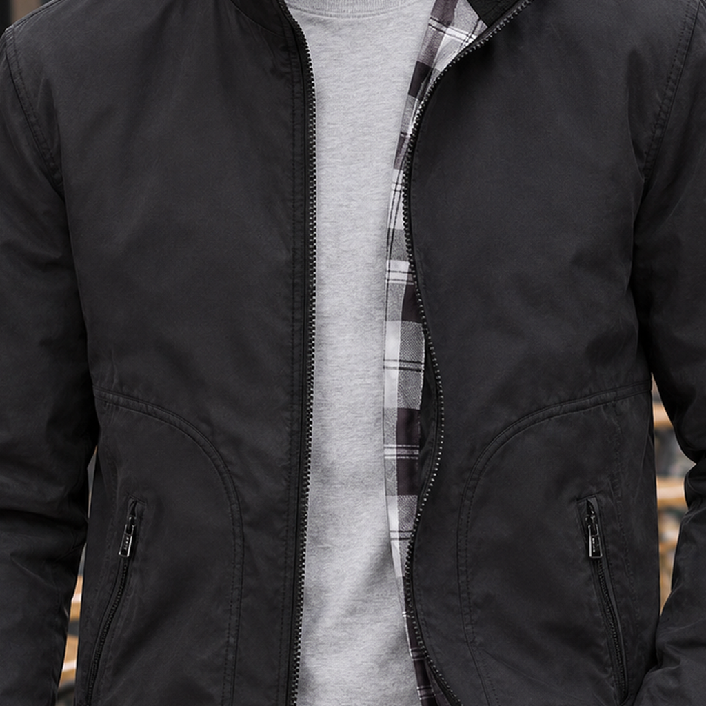 Aubin Stand Collar Jacket - Lead Product Detail