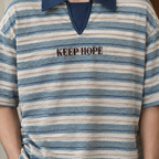 Peter Striped Collar Top - Lead Product Detail