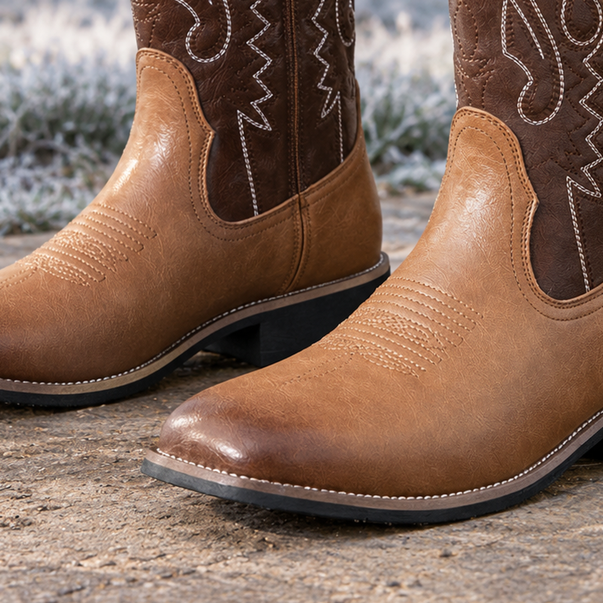 Bergomi Western Stitch Boots - Lead Product Detail