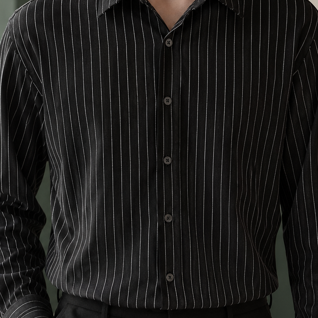 Ilario Striped Shirt - Lead Product Detail