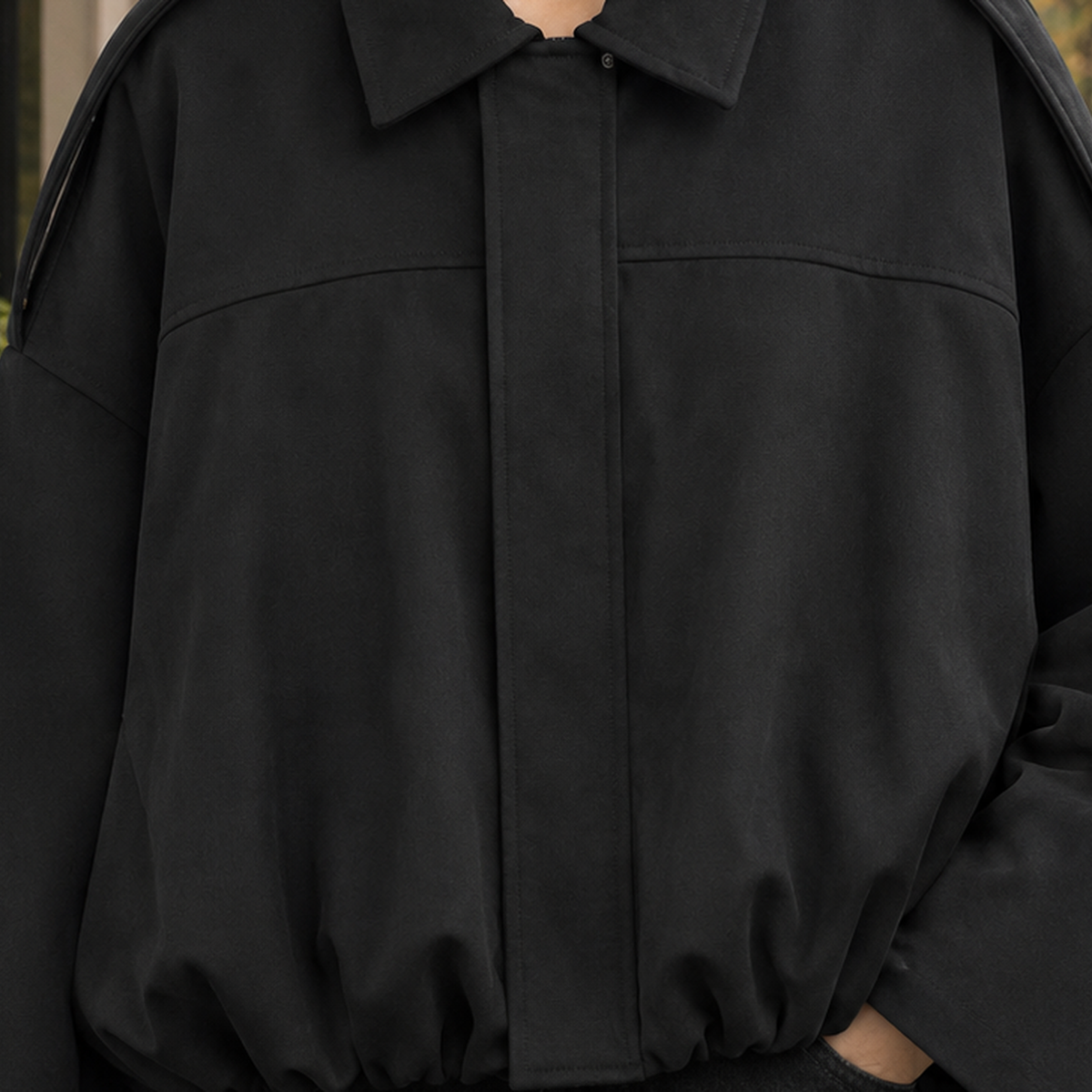 Gwendolyn Suede Jacket - Lead Product Detail