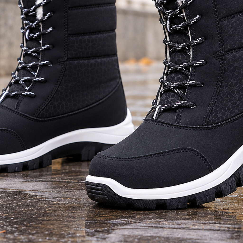 Negroni Fur Lined Snow Boots - Lead Product Detail