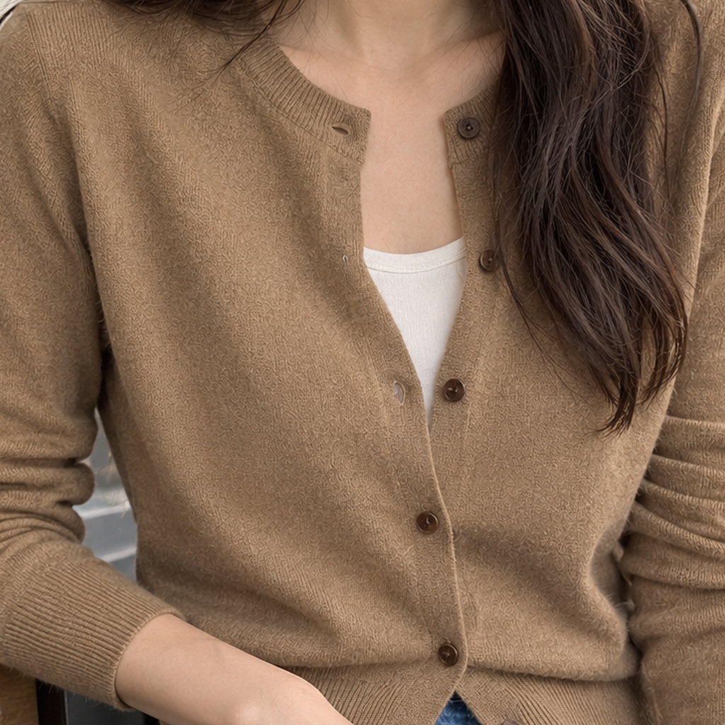 Livia Crewneck Cardigan - Lead Product Detail