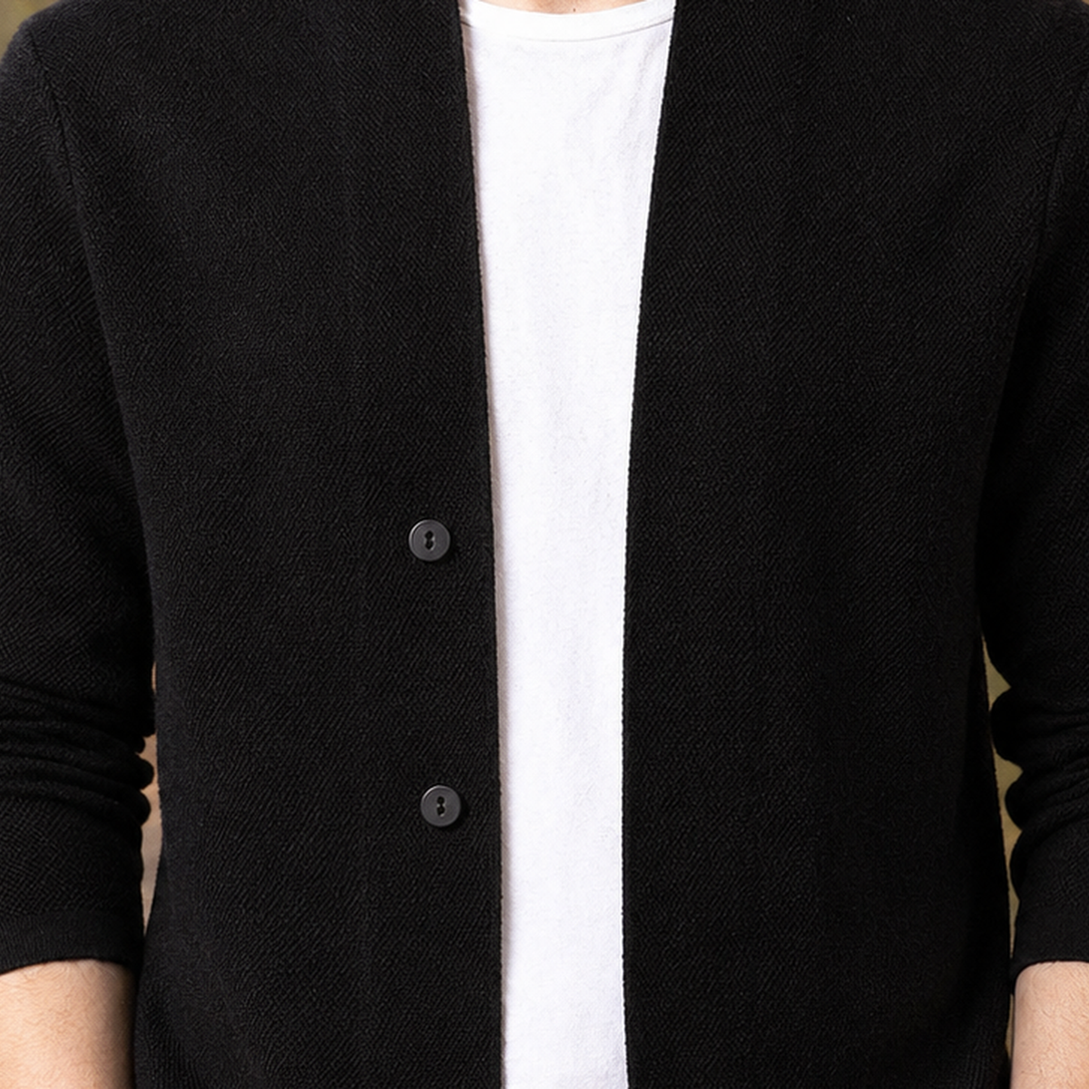 Marco V-Neck Cardigan - Lead Product Detail