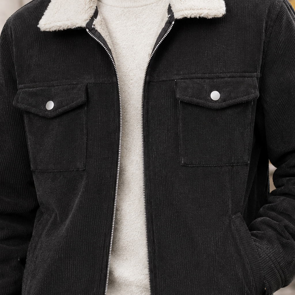 Arnaud Fleece Lined Jacket - Lead Product Detail