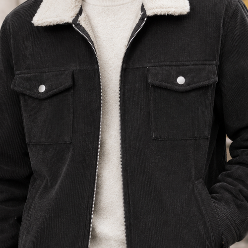 Arnaud Fleece Lined Jacket - Lead Product Detail