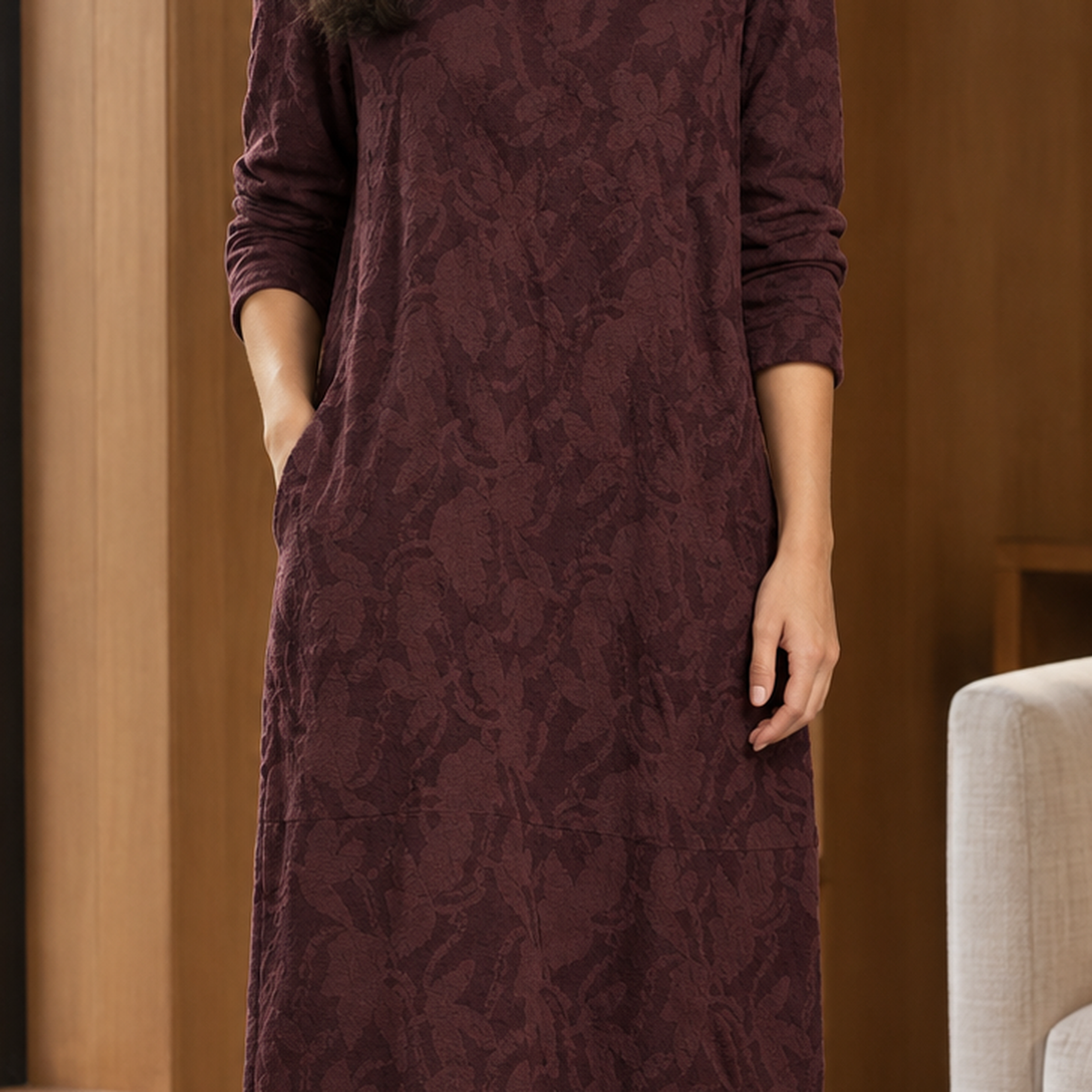 Azalea Patterned Midi Dress - Lead Product Detail