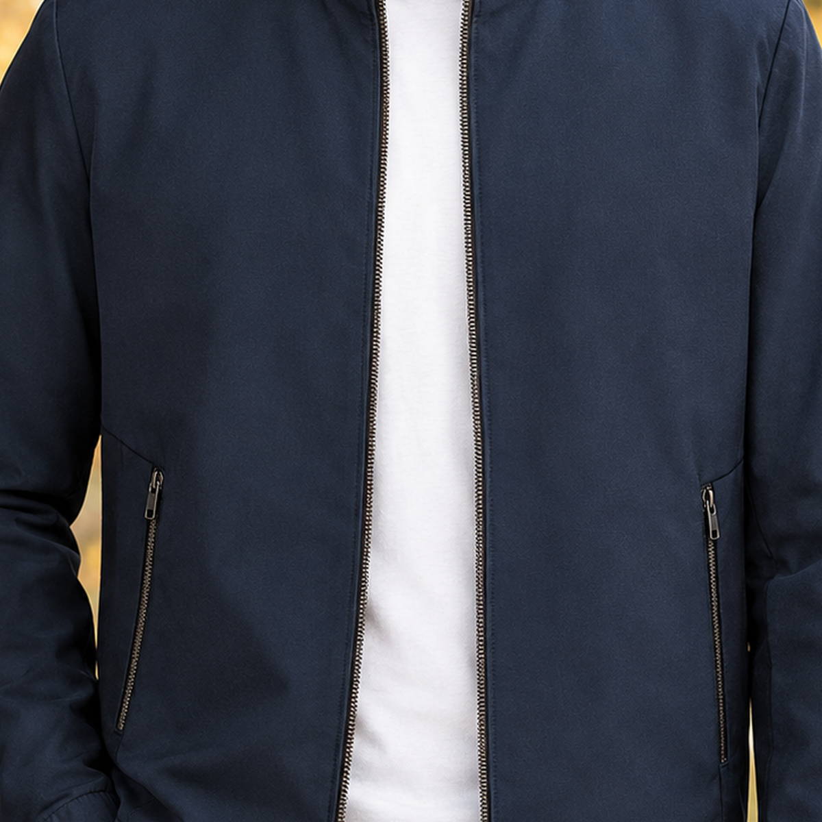 Nathan Stand Collar Jacket - Lead Product Detail