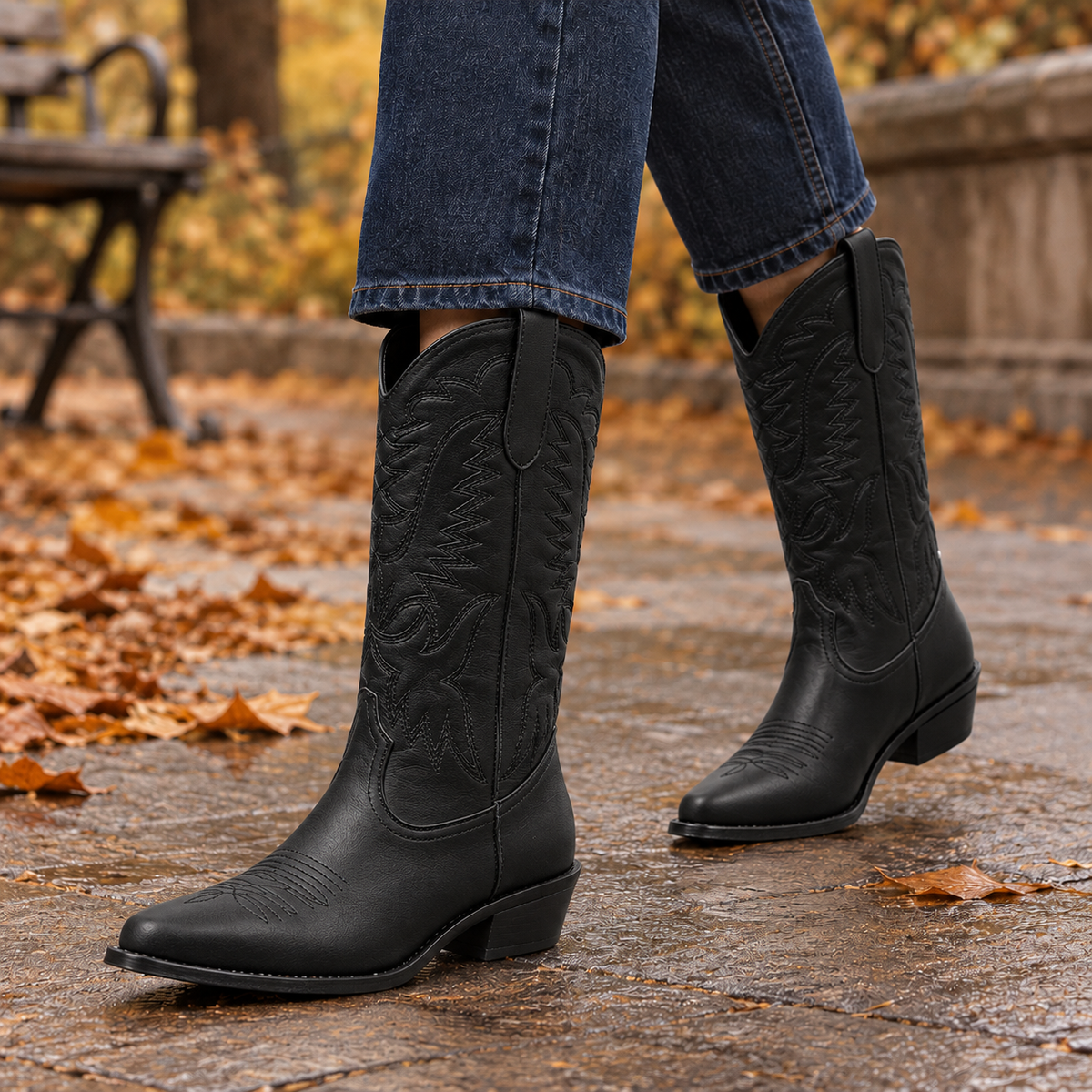 Bartoli Western Boots - Black