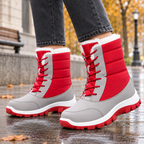 Negroni Fur Lined Snow Boots - Red