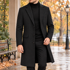 Alaric Tailored Overcoat - Black