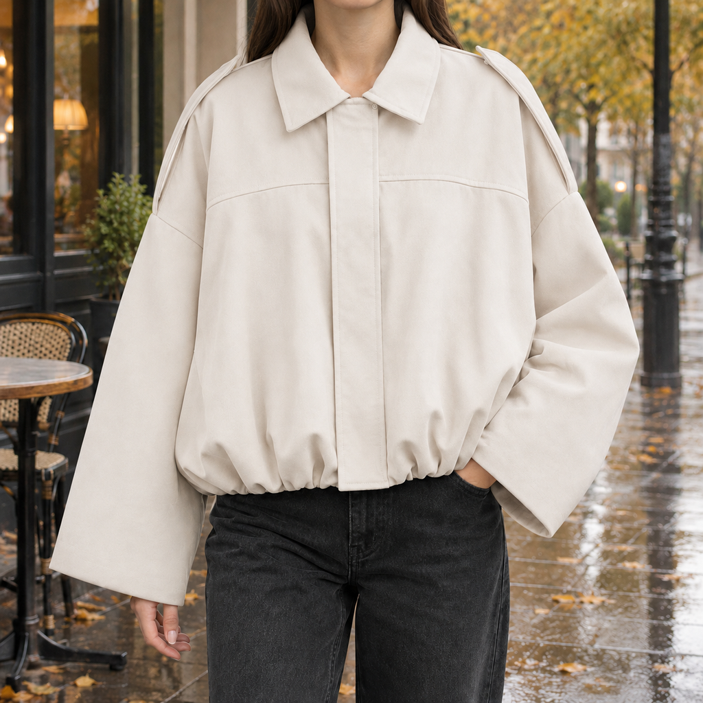 Gwendolyn Suede Jacket - Off White