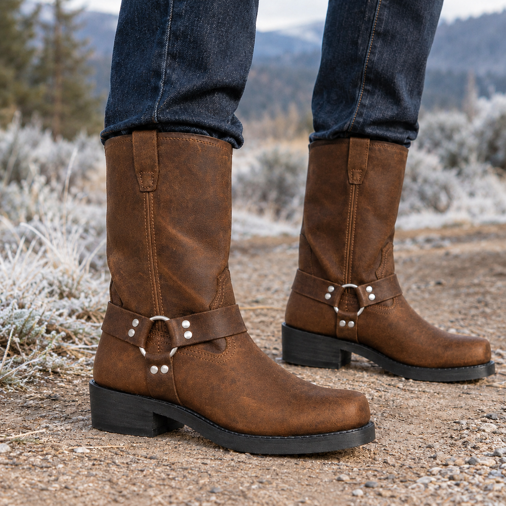 Taranto Harness Boots - Brown