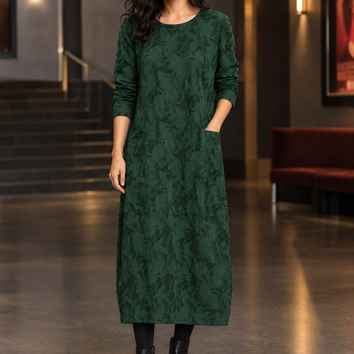 Jemima Cocoon Dress - Green