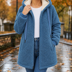 Christabel Teddy Jacket - Blue