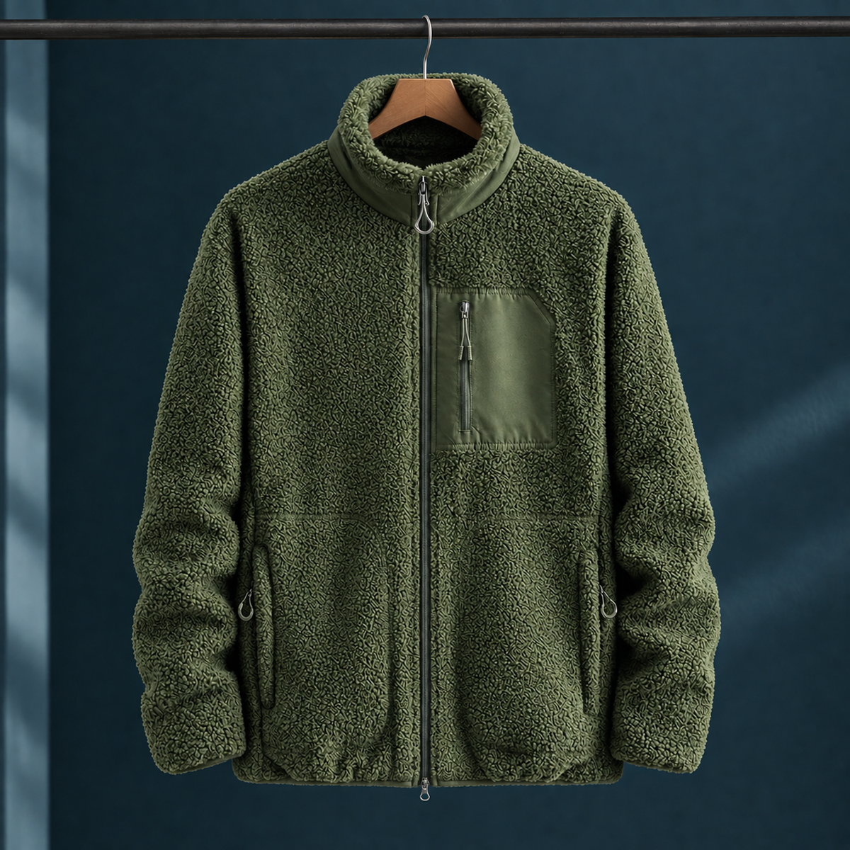 Sullivan Teddy Jacket - Military Green