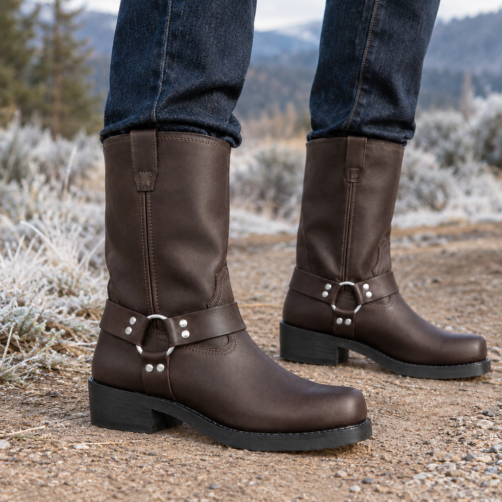 Taranto Harness Boots - Coffee