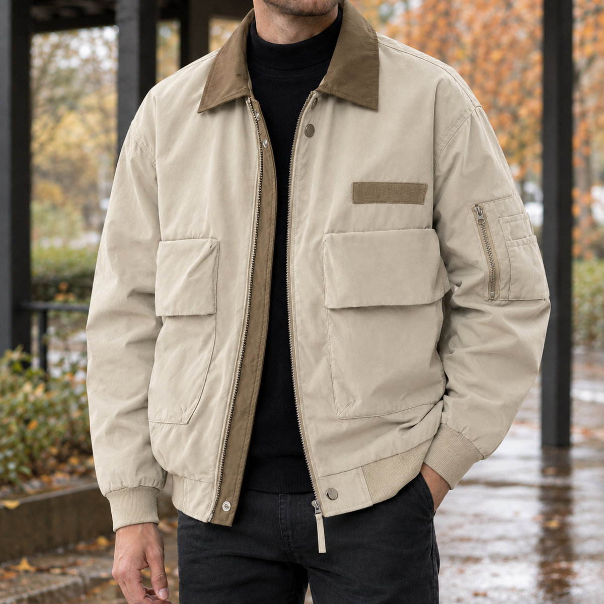 Adam Utility Jacket - Khaki