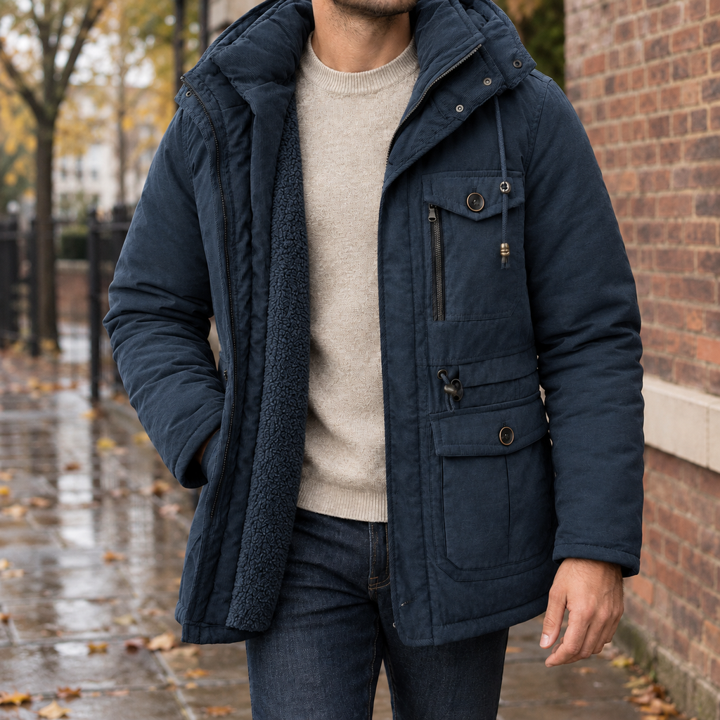 Philip Hooded Jacket - Blue