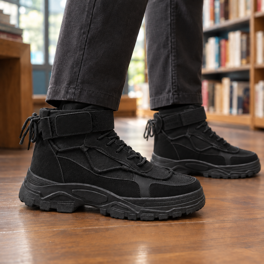 Mason Suede Boots - Black