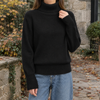 Marissa Turtleneck Sweater - Black