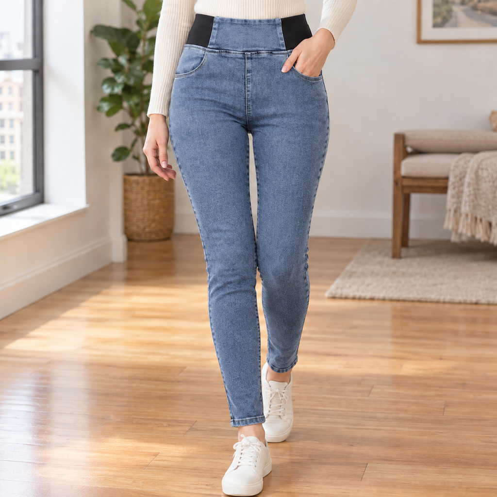 Bettina High Rise Pants - Vintage Blue