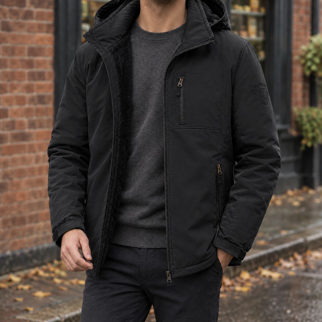 Wyatt Fleece Lined Jacket - Black