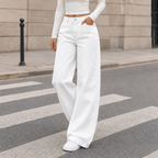 Ysabel Wide Leg Pants - White