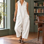 Celine Utility Jumpsuit - Off White