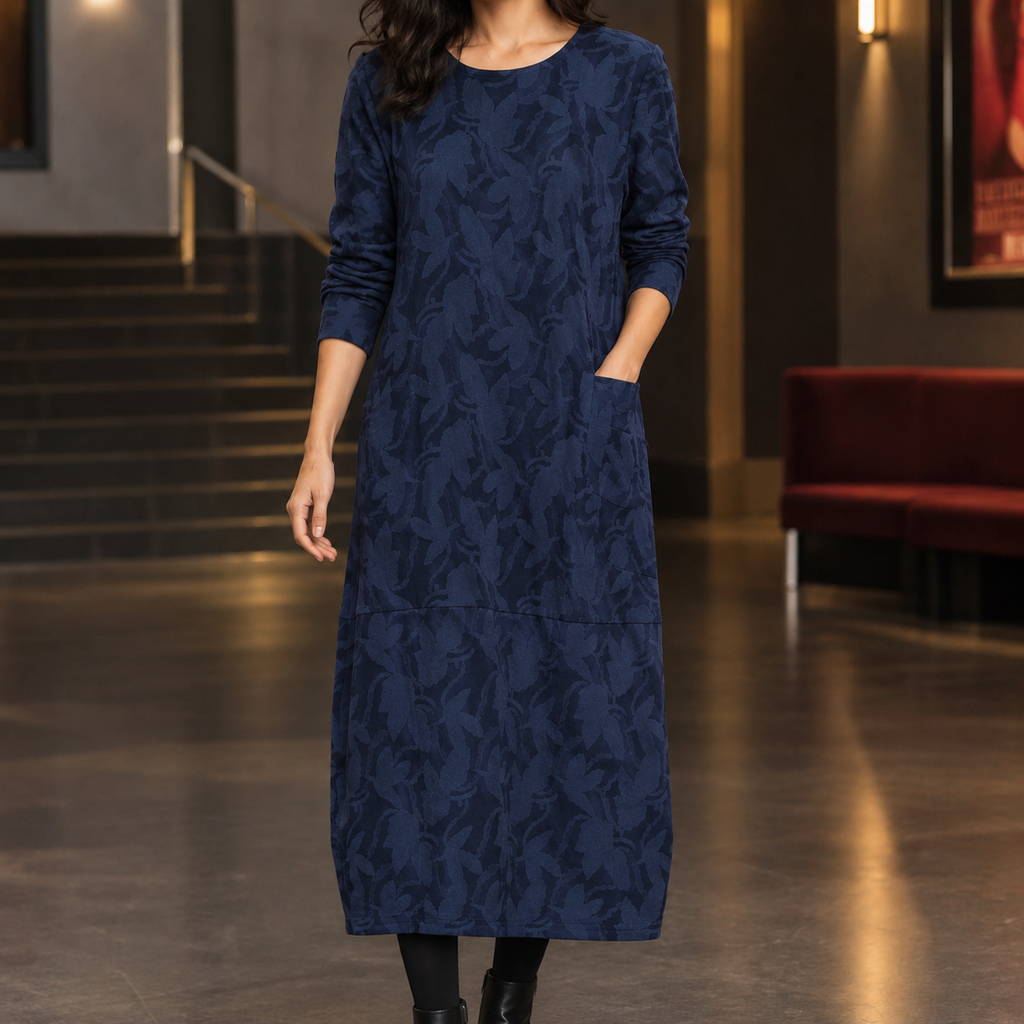 Jemima Cocoon Dress - Blue