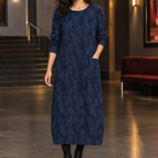 Jemima Cocoon Dress - Blue