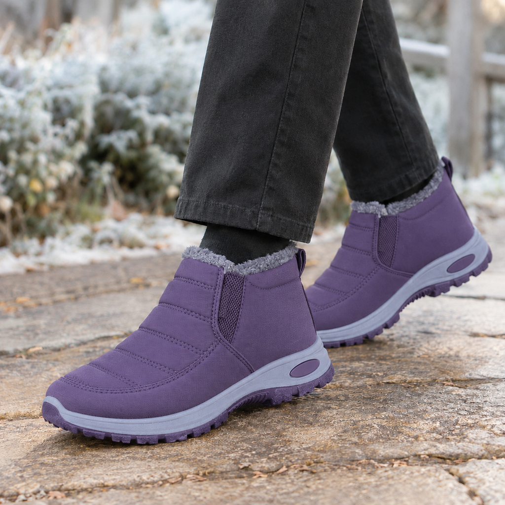 Colonna Lined Ankle Boots - Purple